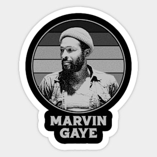 Marvin Gaye retro Sticker